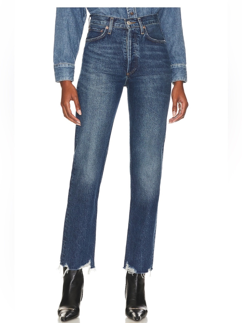 Agolde 90s Pinch Waist High Rise Jeans in Swindle